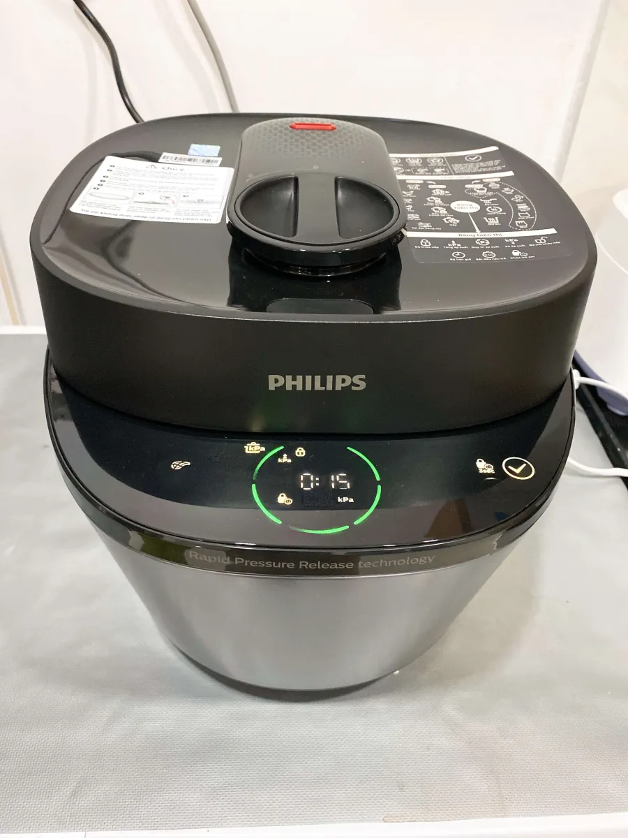 review Nồi áp suất điện Philips HD2151/66 5l